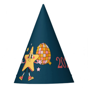Simple Customisable Retro New Years Eve Party Hat