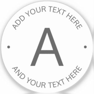 Simple Customisable Text Grey & Transparent
