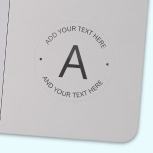 Simple Customisable Text   Grey & Transparent