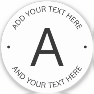 Simple Customisable Text   Transparent with Black