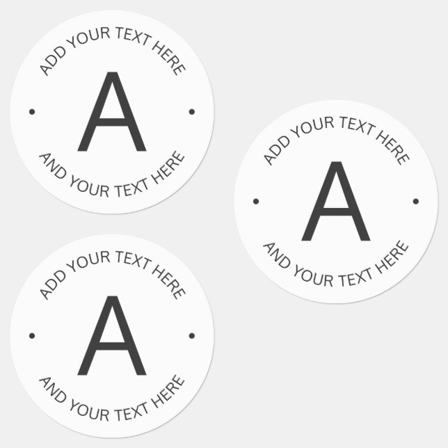Simple Customisable text | White & Grey (Group)