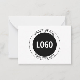 Simple Customisable Text & Your Logo or Image Card
