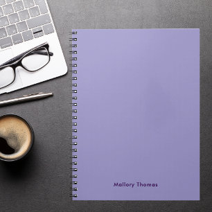 Simple Cute Aesthetic Colourful Bold Purple Notebook