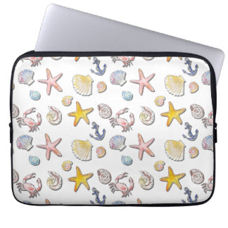 Simple Cute Beach Design Laptop Sleeve