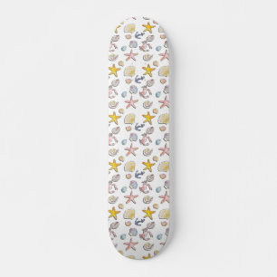 Simple Cute Beach Design  Skateboard