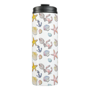 Simple Cute Beach Design  Thermal Tumbler