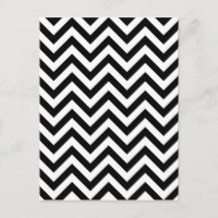 Simple Cute Black White Chevron Pattern