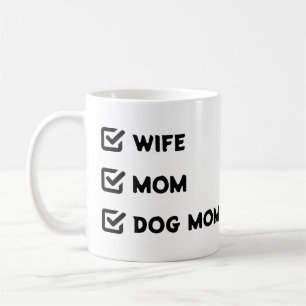 Simple Cute Checkbox Wife Mum Dog mum Coffee Mug