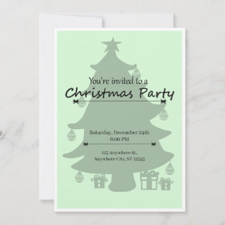 Simple Cute Christmas Party Invitation