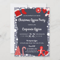 Simple Cute Festive Illustrations Office Christmas