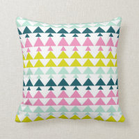Simple Cute Geometric Pattern Pink Mint Chartreuse