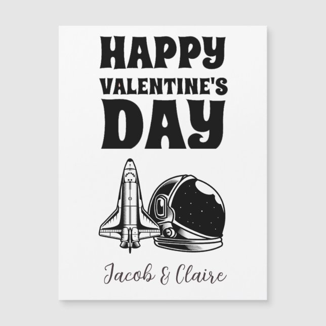 Simple Cute Heart Happy Valentines day Couple (Front)