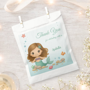 Simple cute little mermaid favour bags