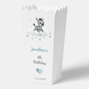 Simple cute little zebra  favour box