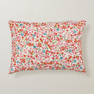 Simple cute pattern in small-scale flowers. High-c Decorative Cushion