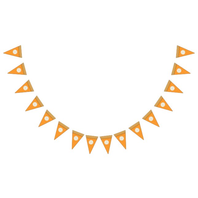 Simple Cute Pumpkin Pie Fall Autumn Thanksgiving Bunting (All)