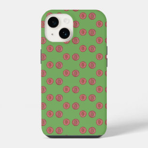 Simple cute red buttons Case-Mate iPhone case