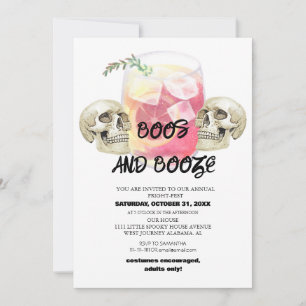 simple cute spooky halloween costume party invita invitation