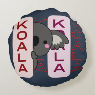 Simple Cute Trendy Style Koala Australia Round Cushion