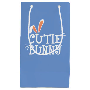 Simple Cutie Bunny Easter Typography   Gift Bag
