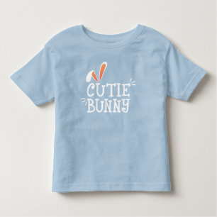 Simple Cutie Bunny Easter Typography   T-Shirt