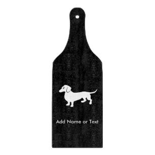 Simple Dachshund Customisable Cutting Board