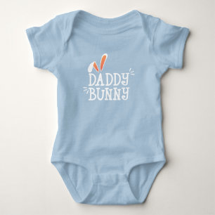 Simple Daddy Bunny Easter Typography   Bodysuit