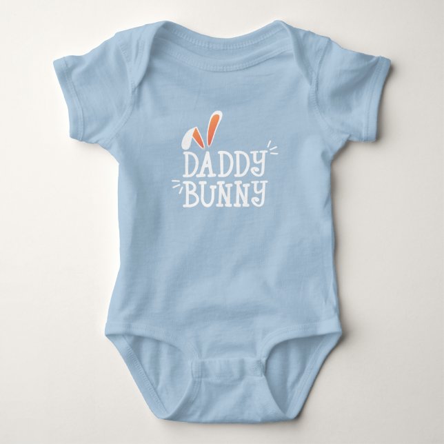 Simple Daddy Bunny Easter Typography | Bodysuit (Front)
