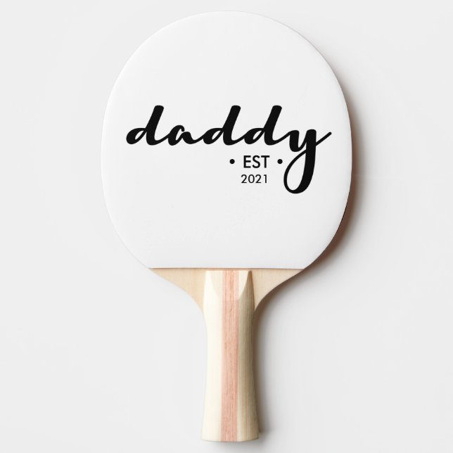 Simple Daddy Established year Custom Ping Pong Paddle (Front)