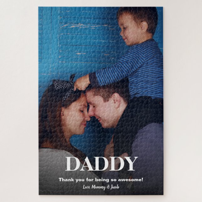 Simple Daddy photo Father's day Jigsaw Puzzle (Vertical)