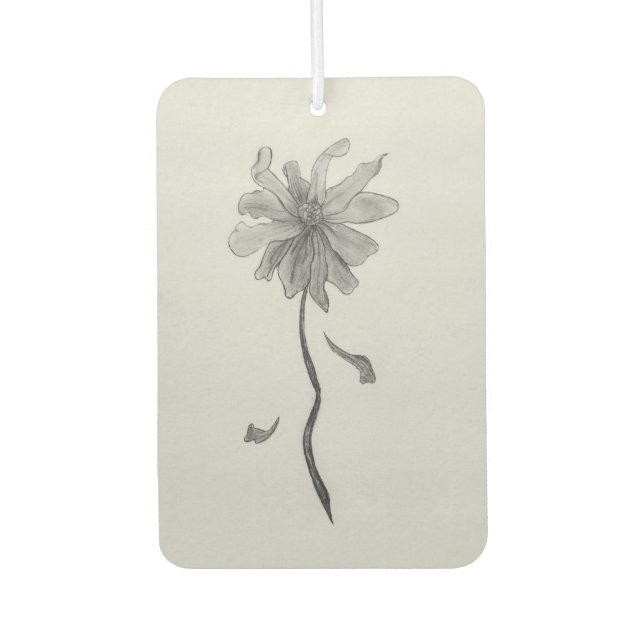 Simple Daisy Car Air Freshener (Front)