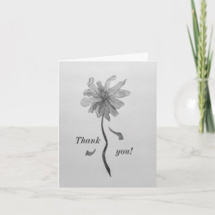 Simple Daisy Thank You Card