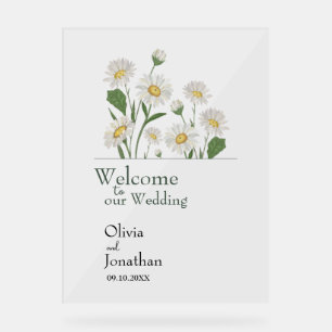 Simple Daisy Wild Garden Acrylic Sign