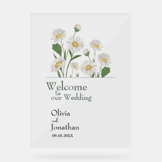 Simple Daisy Wild Garden Acrylic Sign