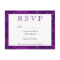 Simple Damask Aubergine RSVP