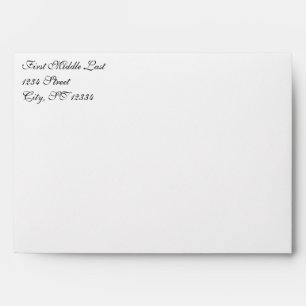 Simple Damask Pale Pink Wedding Envelope