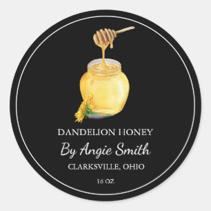 Simple Dandelion Infused Honey Label