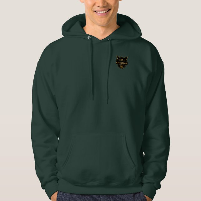 simple dark blue personalise hoodie (Front)