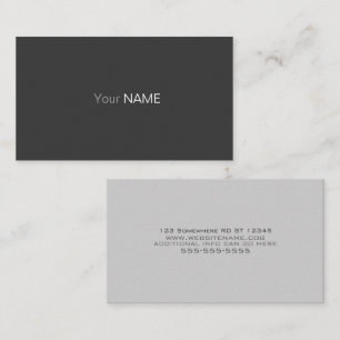 Simple Dark Business Card