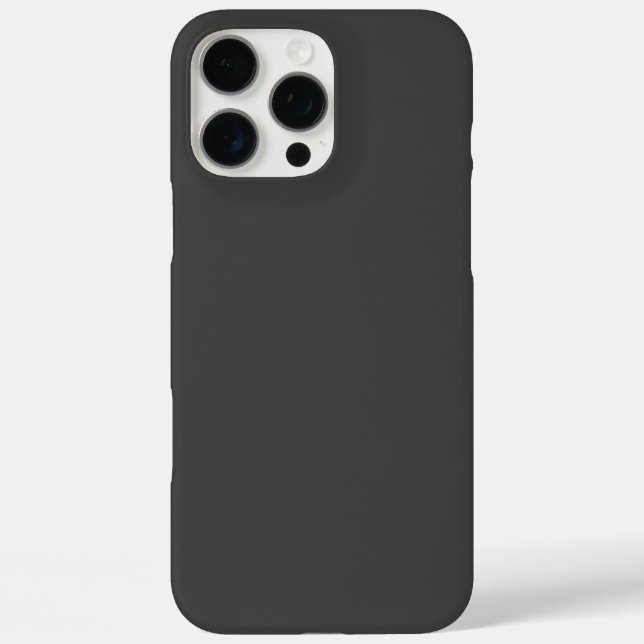 Simple Dark Grey - Elegant Cover For iPhone (Back)