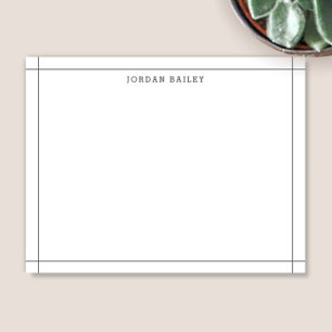 Simple Dark Grey Geometric Modern Professional Card