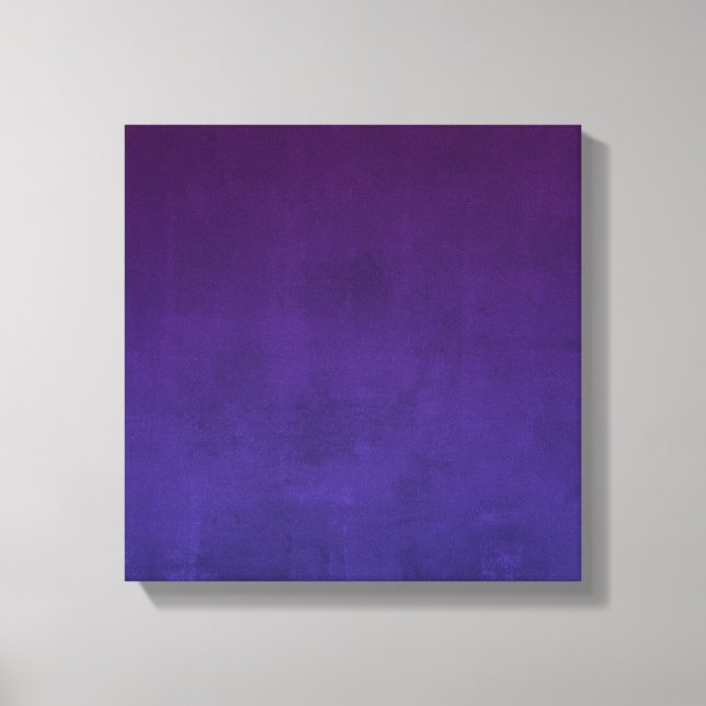 Simple dark Purple Blue rustic abstract Canvas Print (Front)