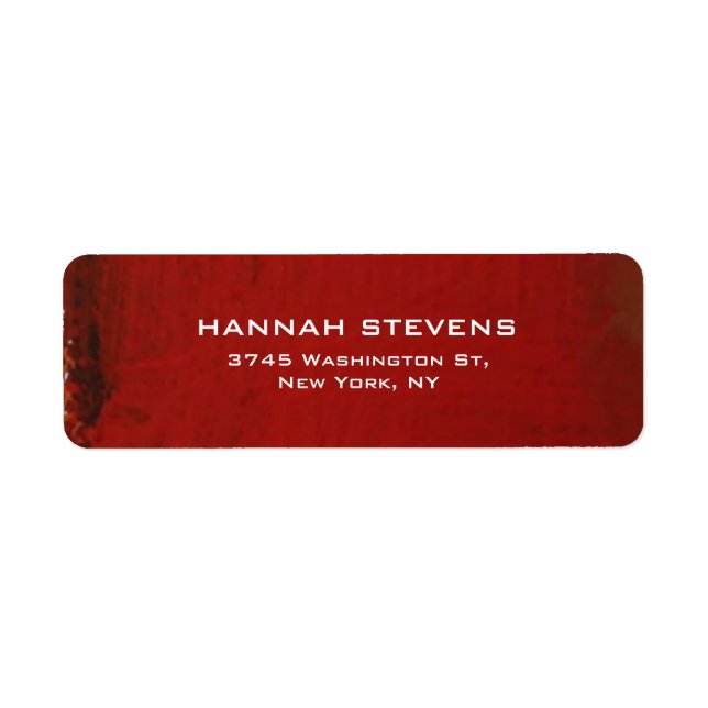 Simple Dark Red Brownish Elegant Modern (Front)