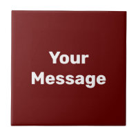 Simple Dark Red & White Text Template Your Message
