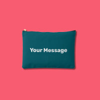Simple Dark Teal and White Your Message Template