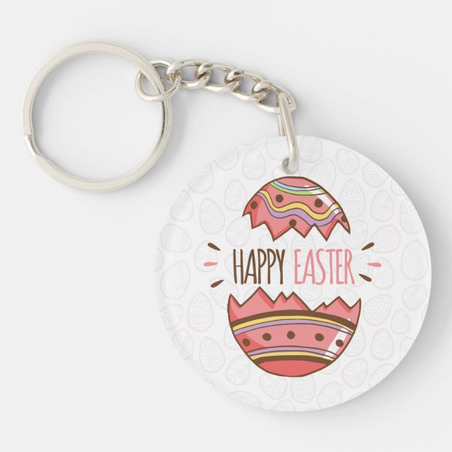 Simple Decorative Easter Egg | Keychain (Front)