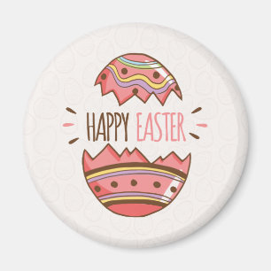 Simple Decorative Easter Egg   Magnet