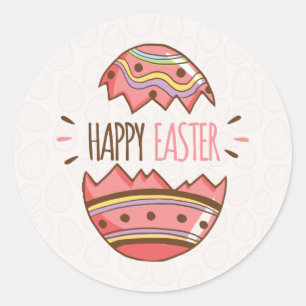 Simple Decorative Easter Egg Sticker Seal
