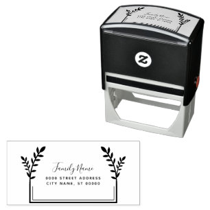 Simple Decorative Self Inking Rubber Stamp