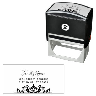 Simple Decorative Self Inking Rubber Stamp